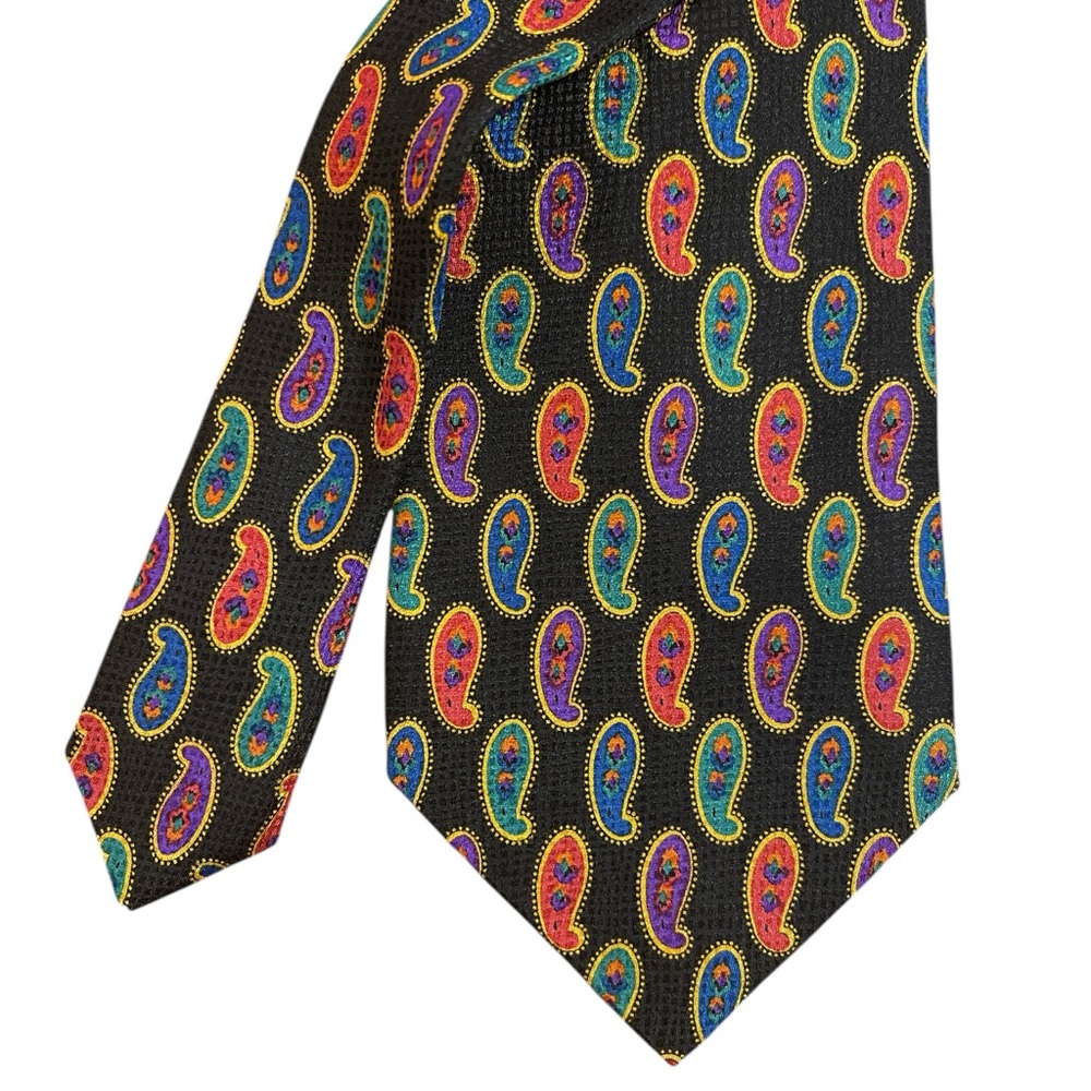 Grafton 100% Silk Paisley Tie – Made in Canada – 60” x 4” (3/$25)